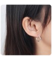 2.0mm Rose Gold Plated Silver Hoop Earring CR-12-RO-GP